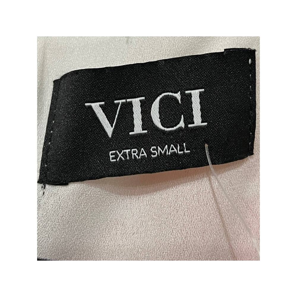 VICI Collection dress white floral print tiered chiffon - Picture 5 of 5
